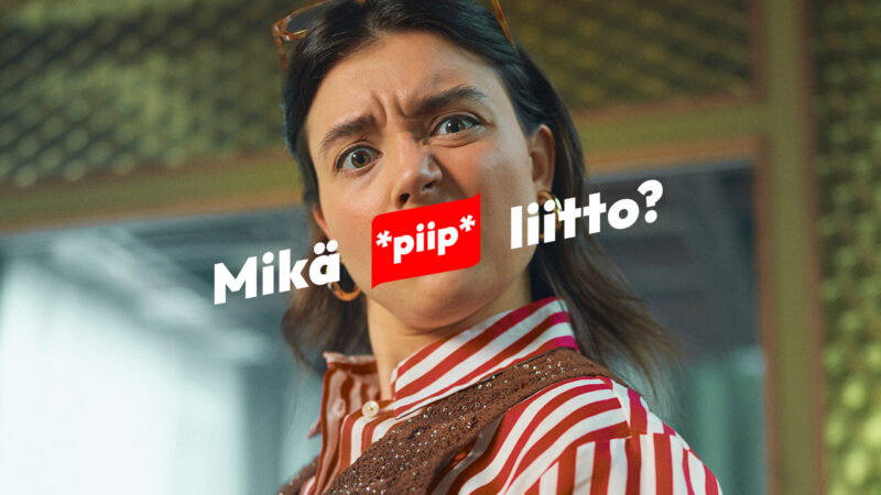 Mikä piip liitto -kampanjakuva, PAMin etusivun herokuva: PAM auttaa jäseniään työelämän ongelmatilanteissa ja turvaa oikeudet