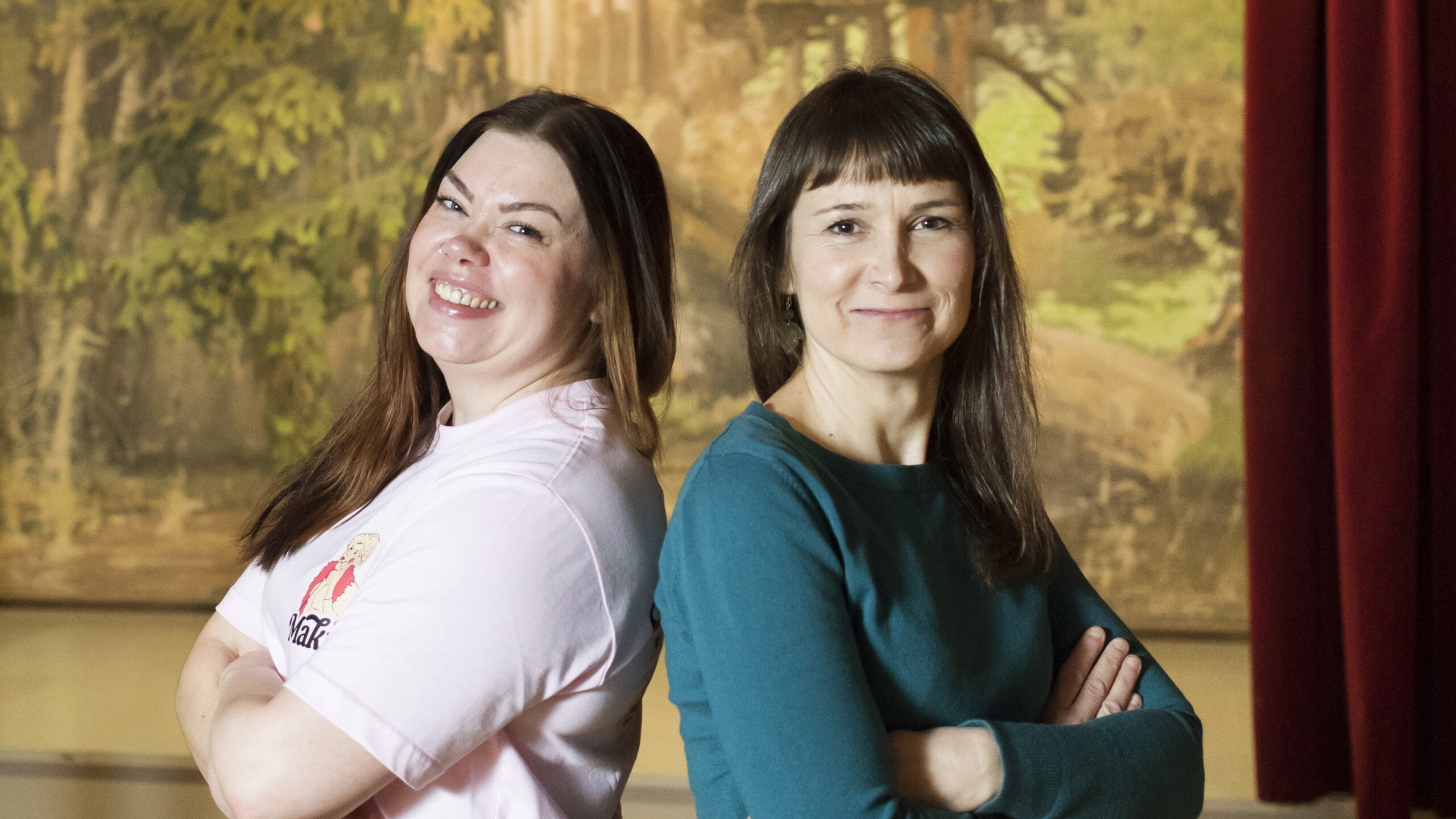 Sonja Tahlo ja Tiina Tolonen Työväenmuseo Werstaassa